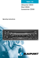 Blaupunkt Lausanne-CD-30 - Owners Manual